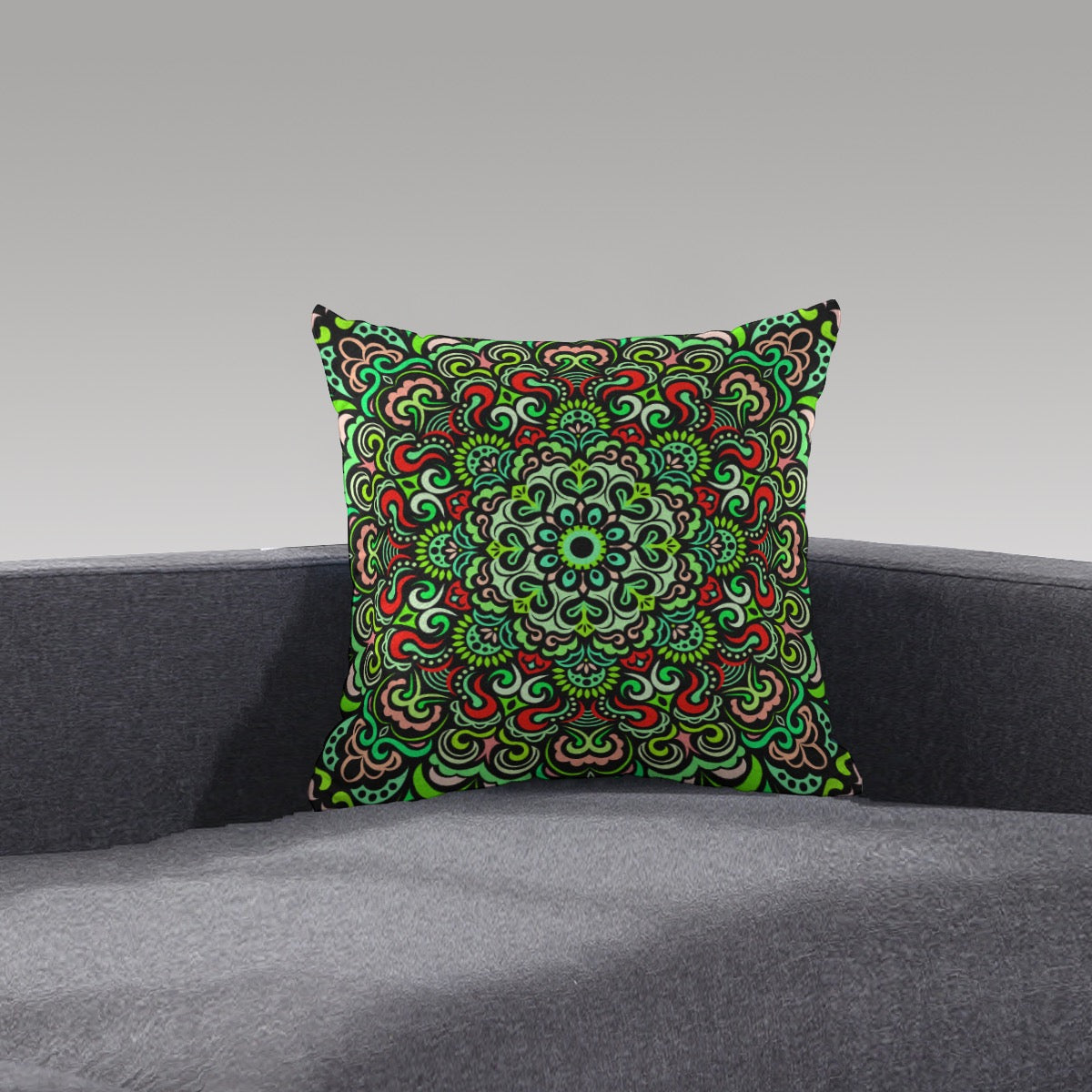 Synchronicity Mandala Plush Pillow