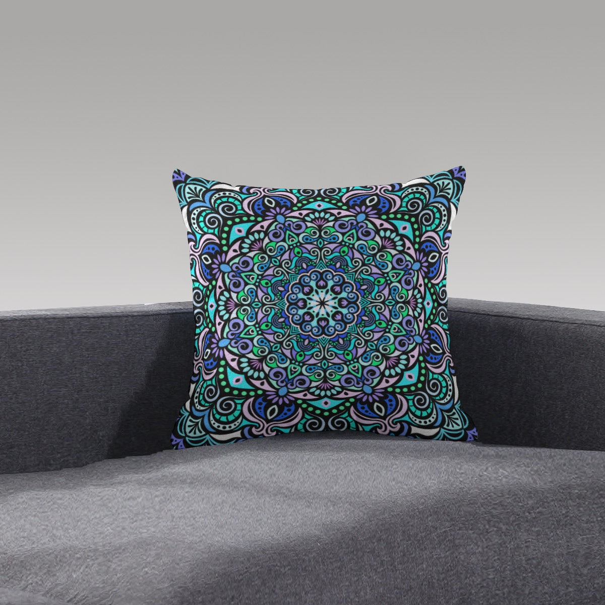 Serenity Mandala Plush Pillow