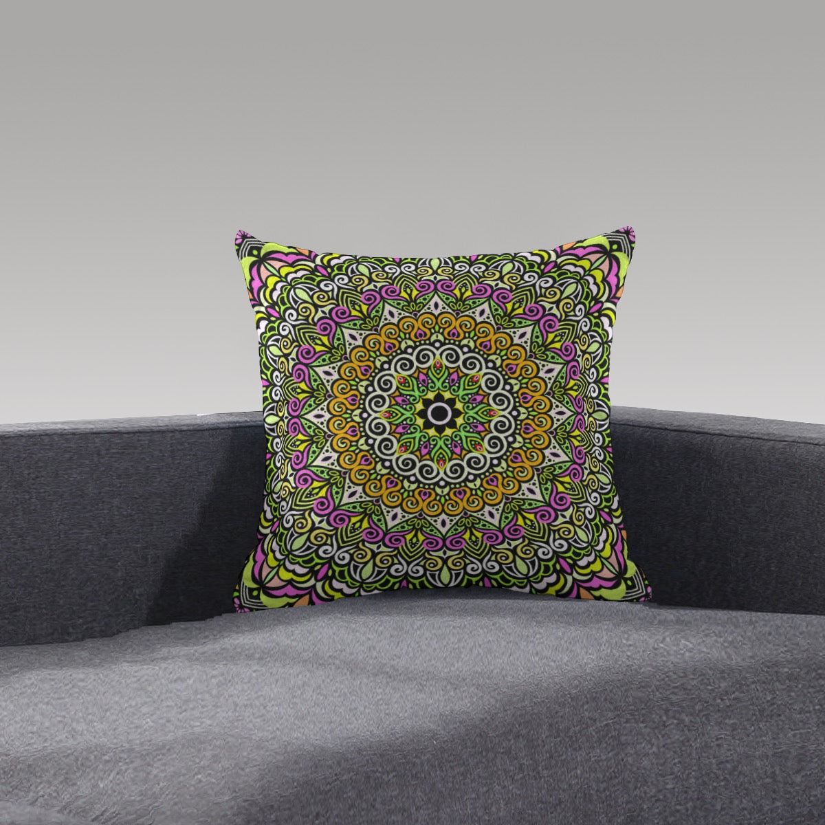 Peace Mandala Plush Pillow