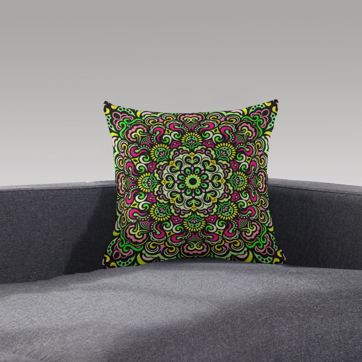 Synchronicity Mandala Plush Pillow