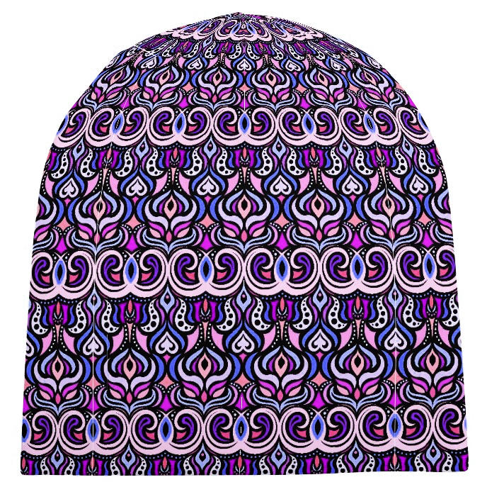 Pink - Purple - Blue Velvet Hat