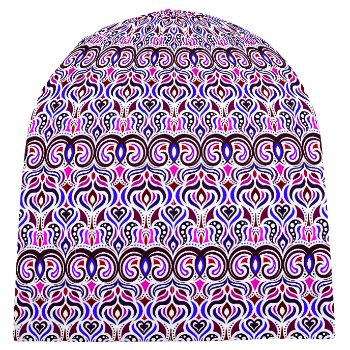 Pink - Blue - Purple Velvet Hat