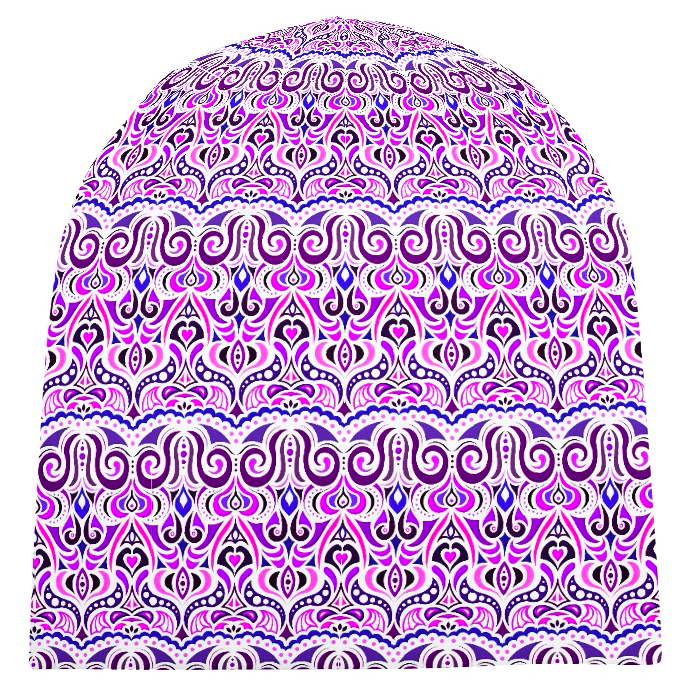 Pink - Purple - Blue Velvet Hat