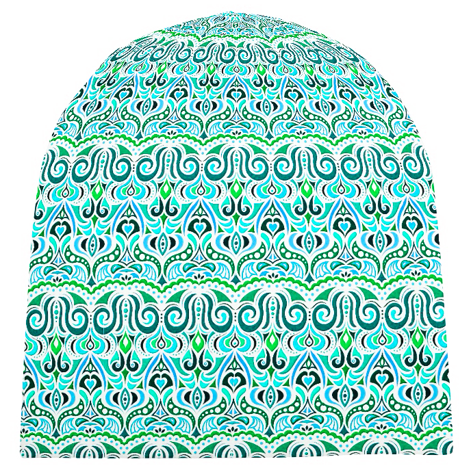 Turquoise - Green - Blue Velvet Hat