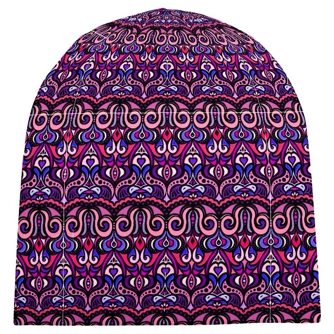 Purple - Pink - Blue Velvet Hat