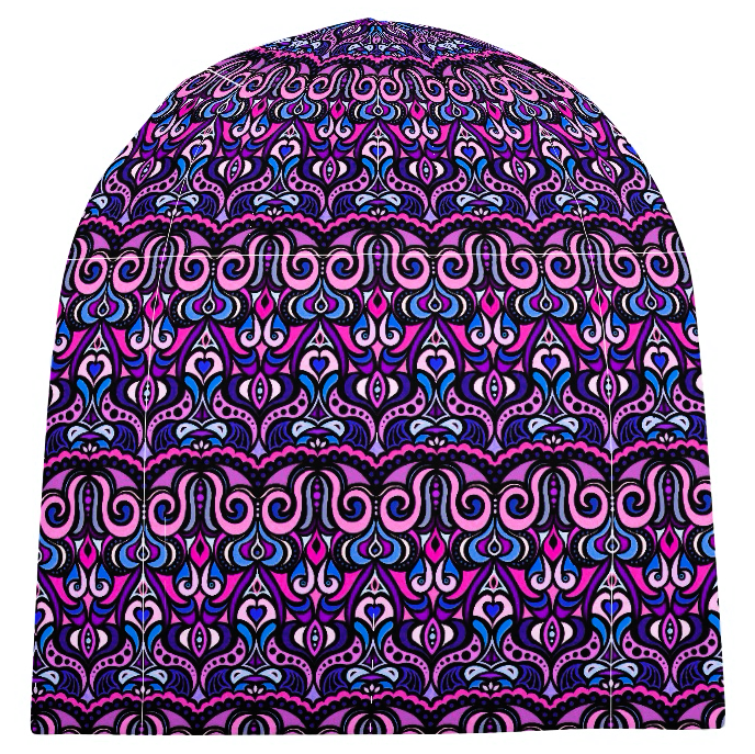 Pink - Purple - Blue Velvet Hat