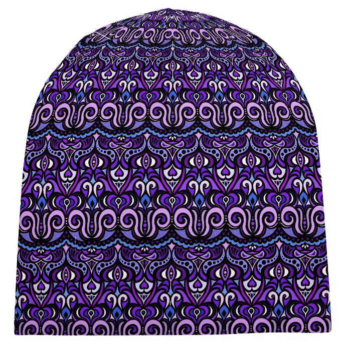 Violet - Purple - Blue Velvet Hat