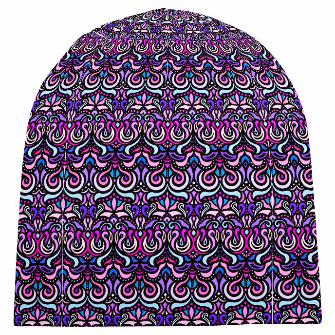 Pink - Purple - Blue Velvet Hat