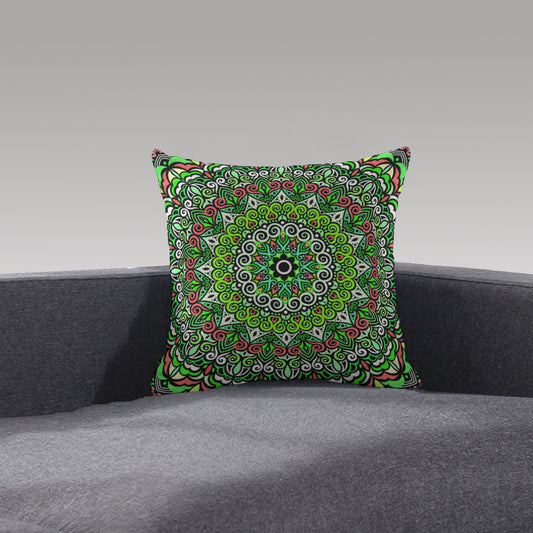 Peace Mandala Plush Pillow