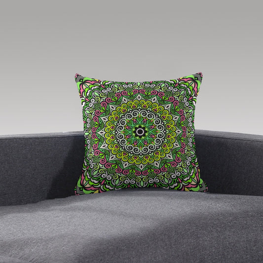 Peace Mandala Plush Pillow