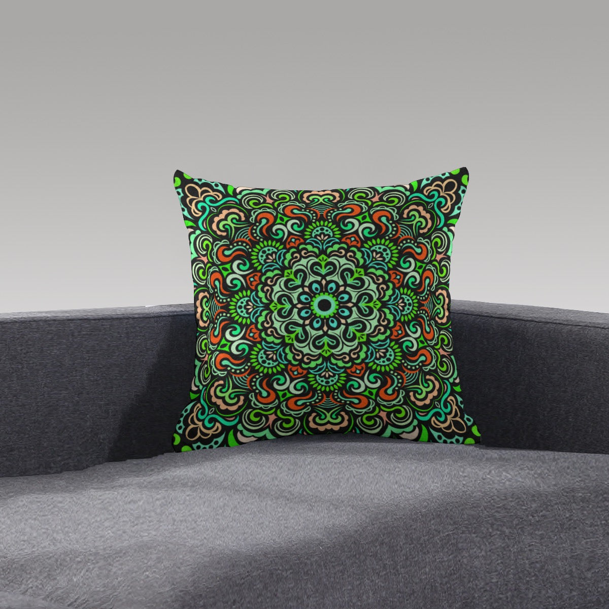 Synchronicity Mandala Plush Pillow