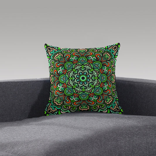 Synchronicity Mandala Plush Pillow