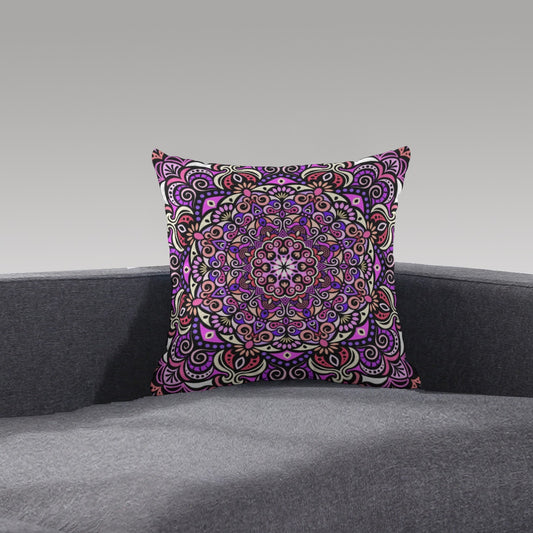 Serenity Mandala Plush Pillow