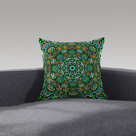 Synchronicity Mandala Plush Pillow