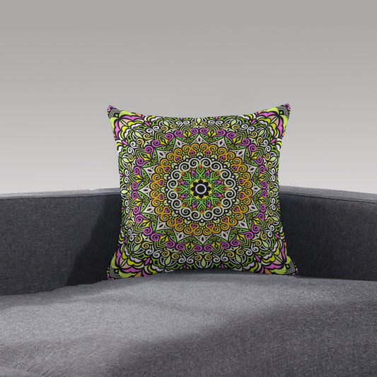 Peace Mandala Plush Pillow