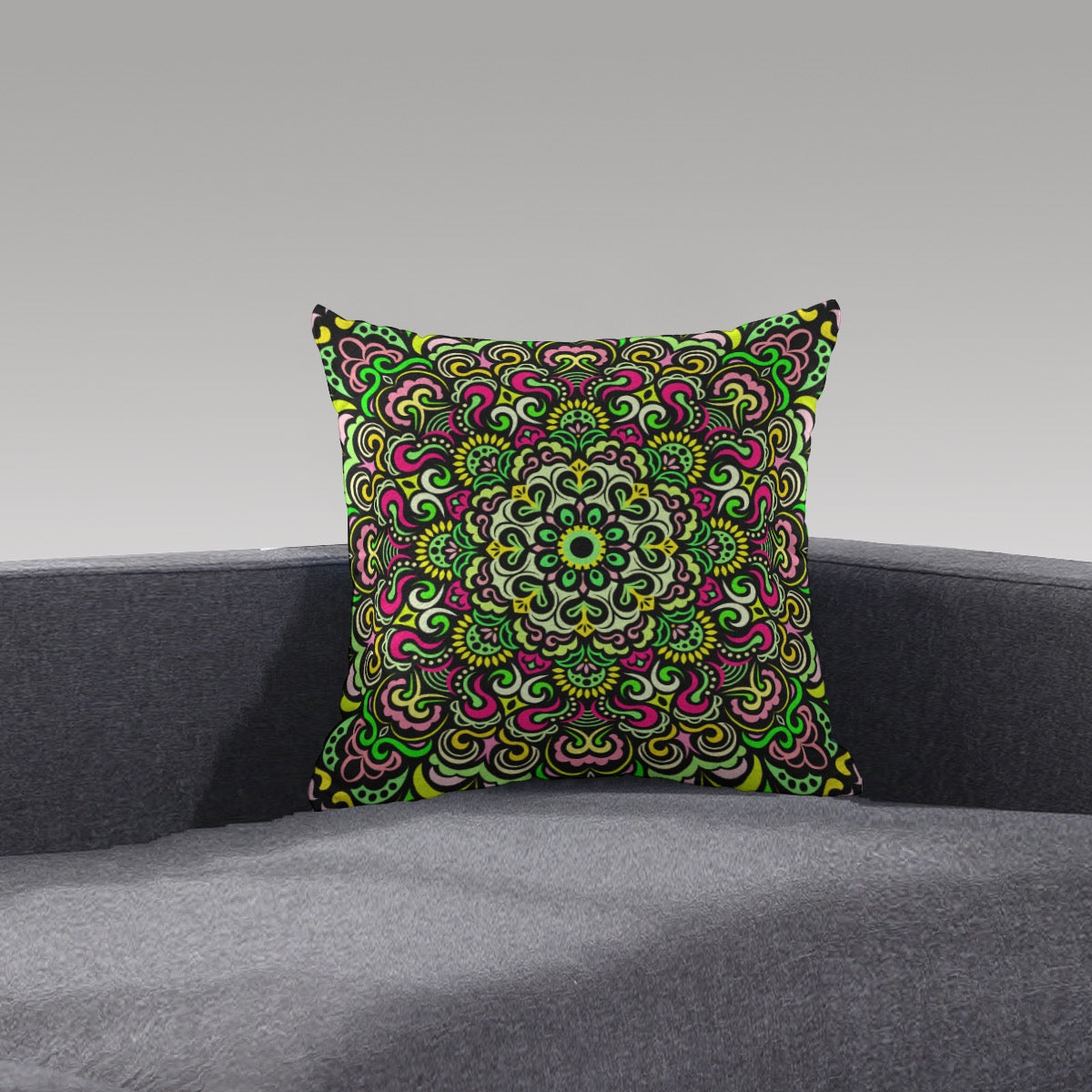 Synchronicity Mandala Plush Pillow
