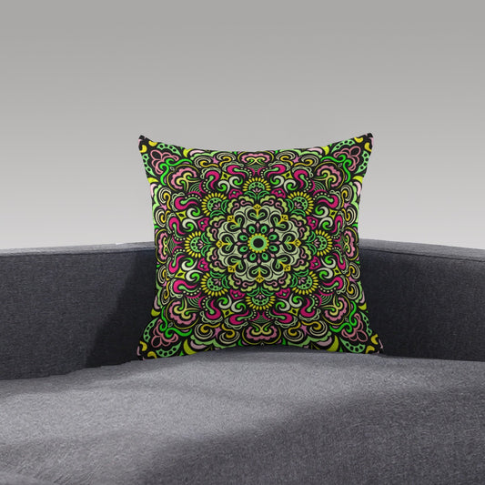 Synchronicity Mandala Plush Pillow