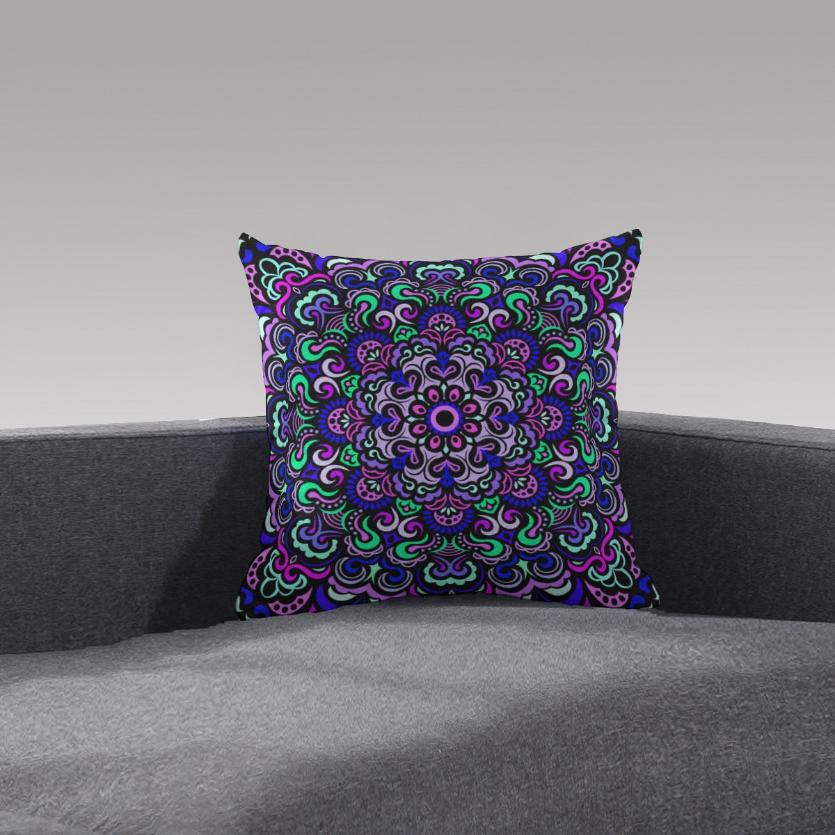 Synchronicity Mandala Plush Pillow