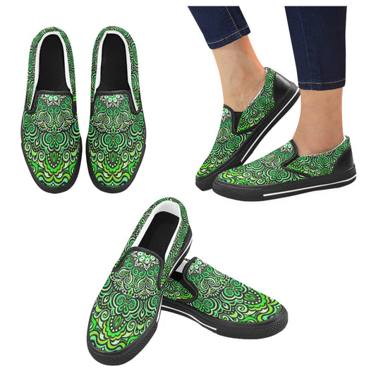Eternity Mandala Slip-on Canvas Kid's Shoes