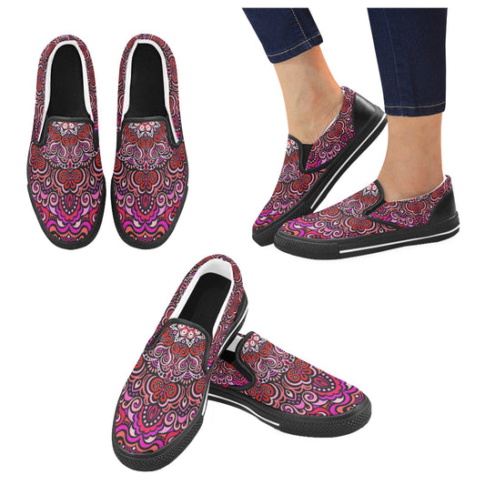 Eternity Mandala Slip-on Canvas Kid's Shoes