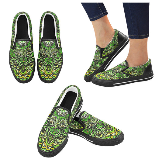Eternity Mandala Slip-on Canvas Kid's Shoes