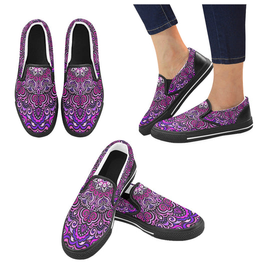 Eternity Mandala Slip-on Canvas Kid's Shoes