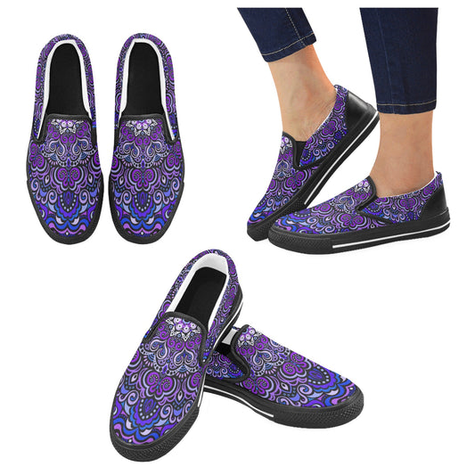 Eternity Mandala Slip-on Canvas Kid's Shoes