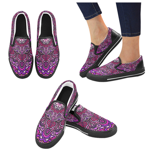 Eternity Mandala Slip-on Canvas Kid's Shoes