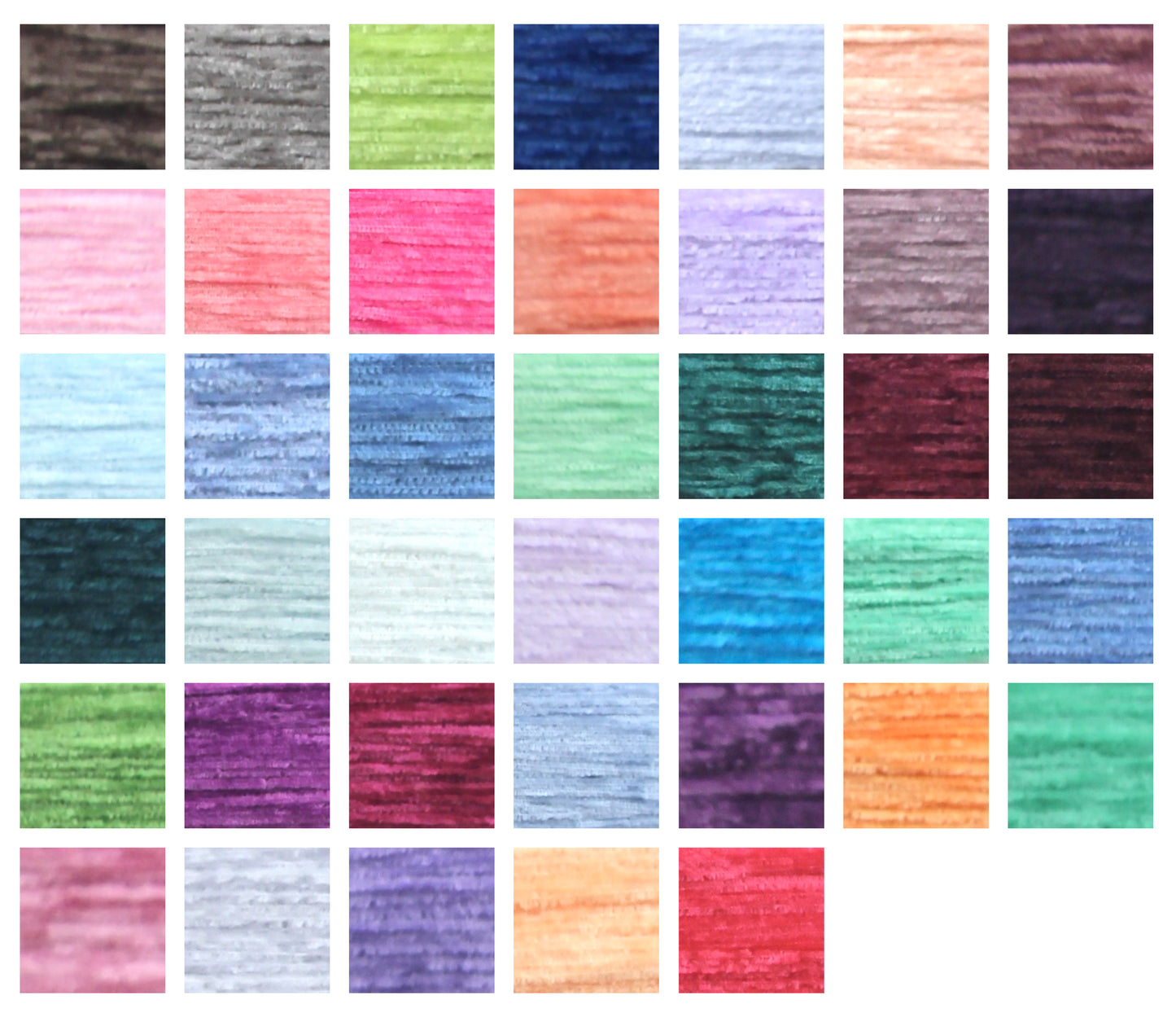 Crushed Velvet Chenille Yarn