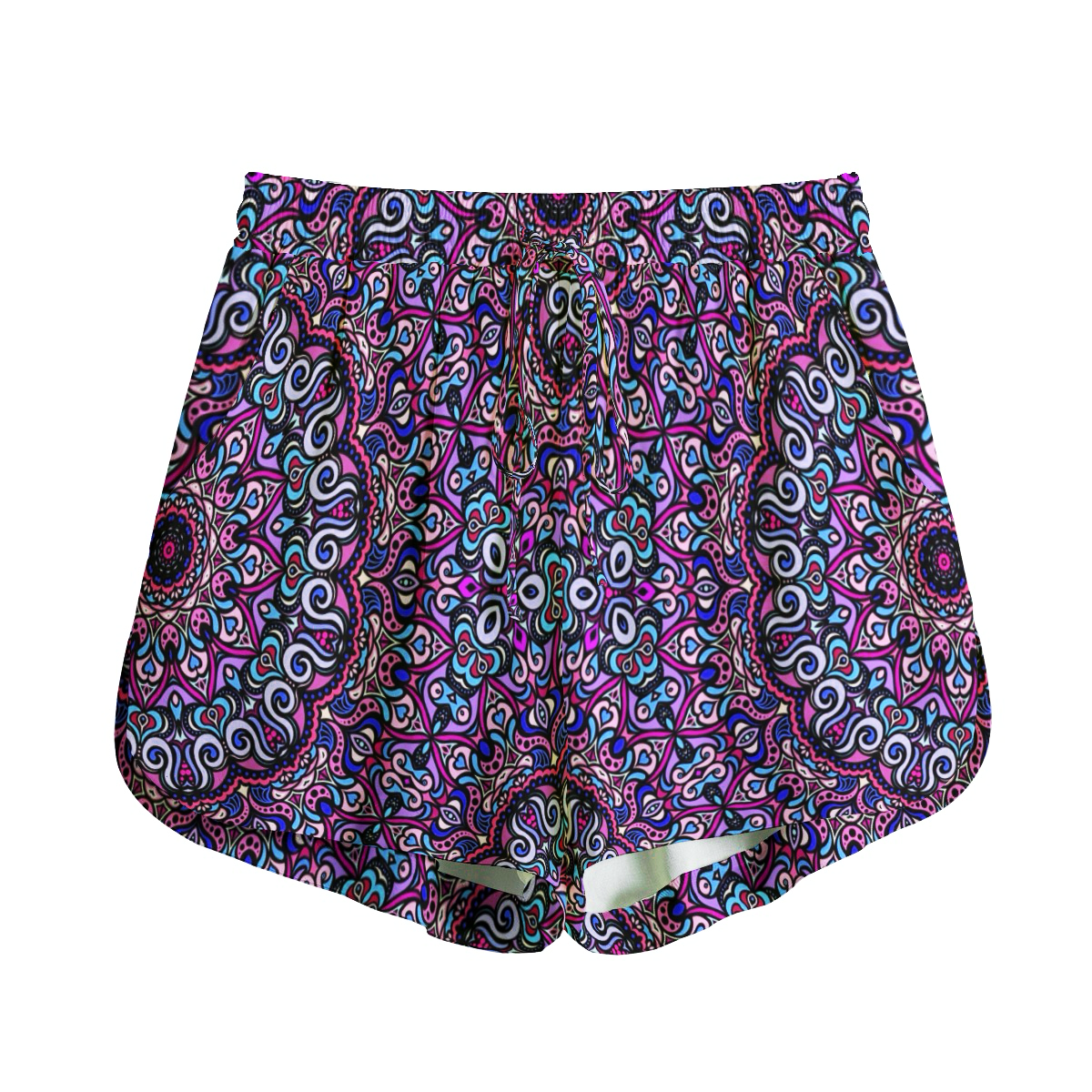 Purple - Blue - Pink Rayon Shorts