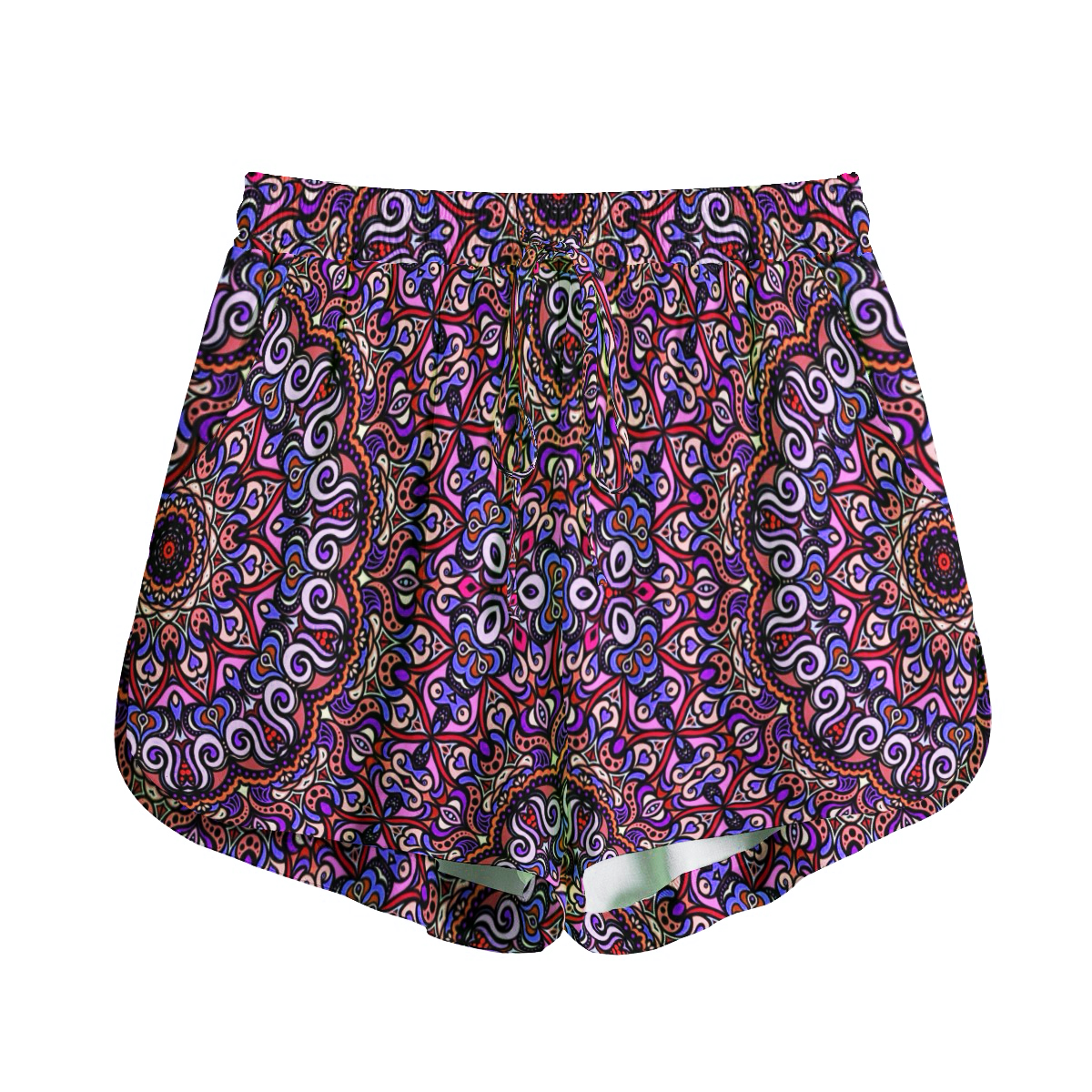 Purple - Orange - Pink Rayon Shorts