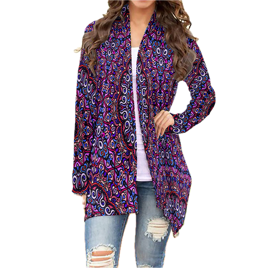 Red - Purple - Blue Cardigan