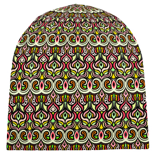 Red - Green - Yellow Velvet Hat