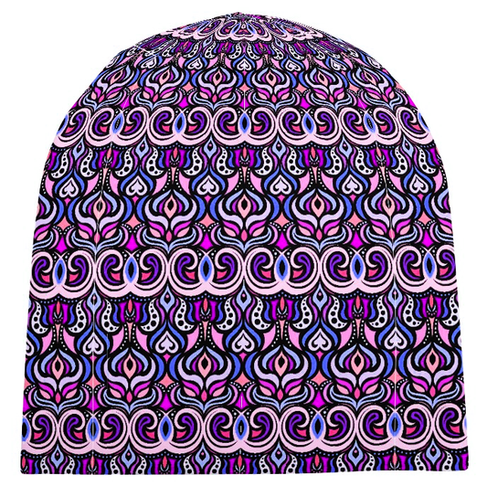 Pink - Purple - Blue Velvet Hat