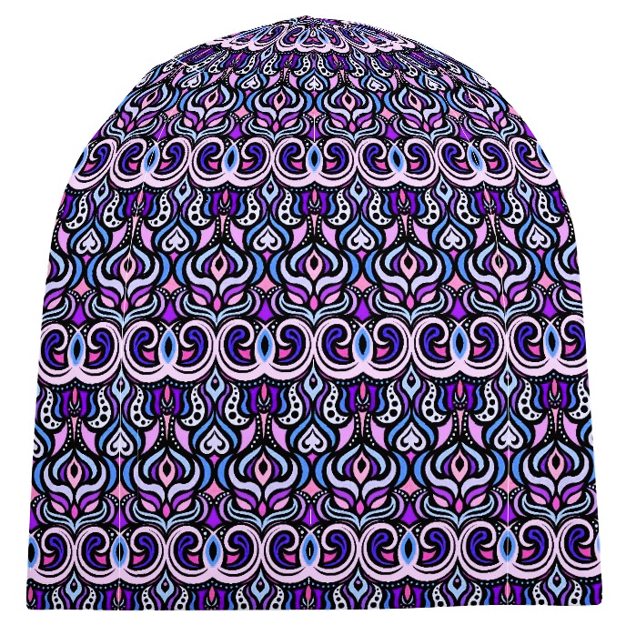 Purple - Pink - Blue Velvet Hat