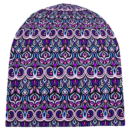 Purple - Pink - Blue Velvet Hat