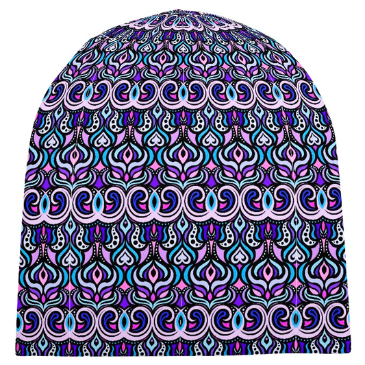 Blue - Purple - Pink Velvet Hat
