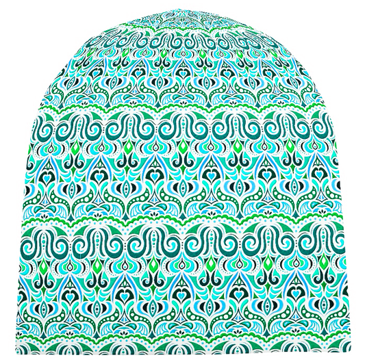 Turquoise - Green - Blue Velvet Hat