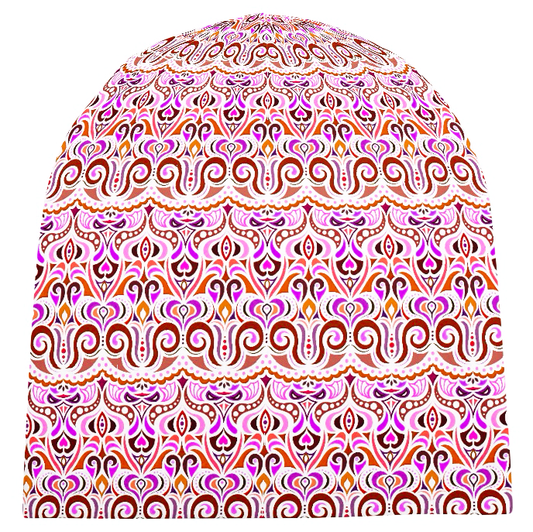 Orange - Pink - Purple Velvet Hat