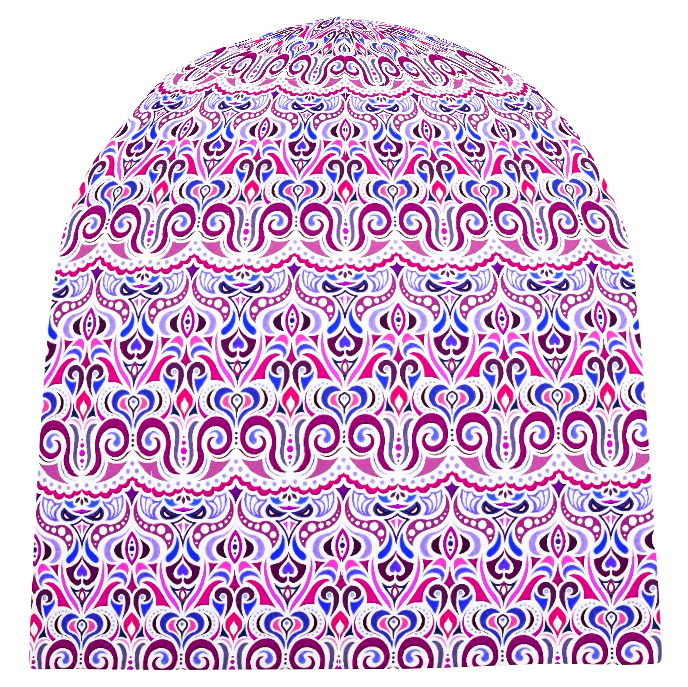 Pink - Blue - Maroon Velvet Hat