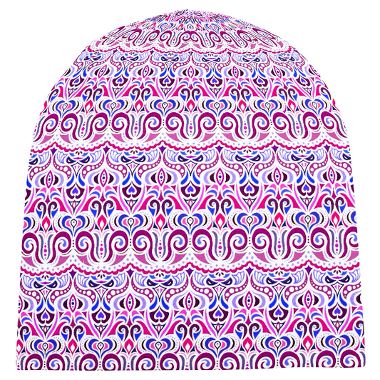 Pink - Blue - Maroon Velvet Hat