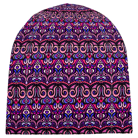 Purple - Pink - Blue Velvet Hat