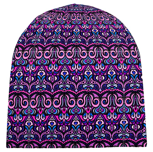 Pink - Purple - Blue Velvet Hat