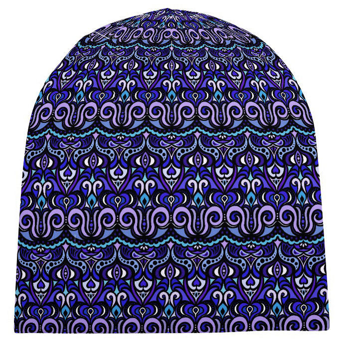 Blue - Purple - Violet Velvet Hat