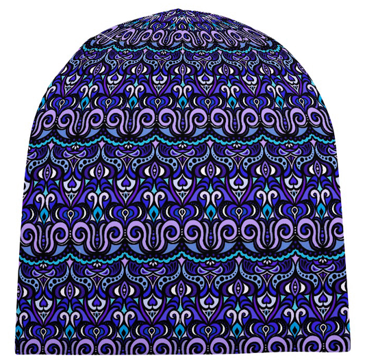 Blue - Purple - Violet Velvet Hat