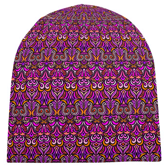 Pink - Yellow - Purple Velvet Hat