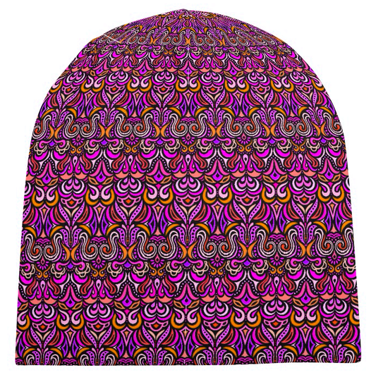Pink - Yellow - Purple Velvet Hat