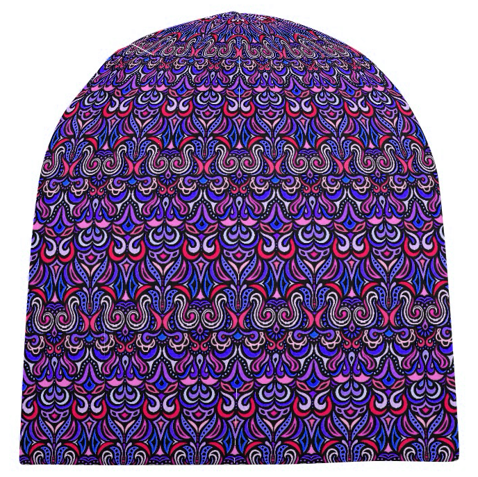 Purple - Red - Blue Velvet Hat
