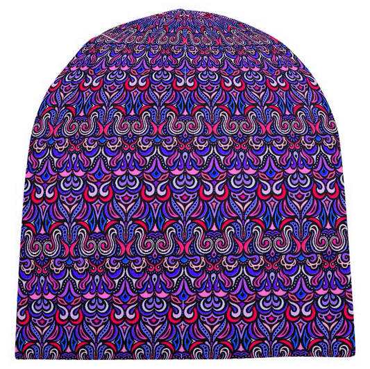 Purple - Red - Blue Velvet Hat