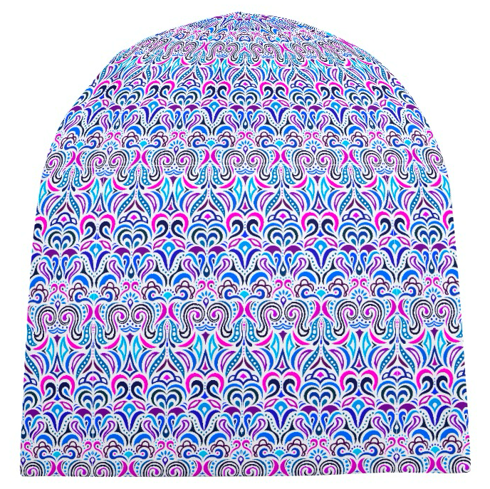 Blue - Purple - Pink Velvet Hat